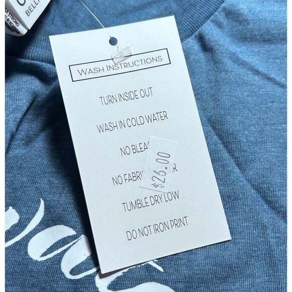 Stillwater River Montana Fly Fishing XS Extra Small Tee Shirt Blue NWT Unisex - Picture 6 of 7